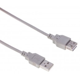 Кабель Buro USB A(m) USB A(f) 1.8м (BHP RET USB_AF18) серый (блистер)