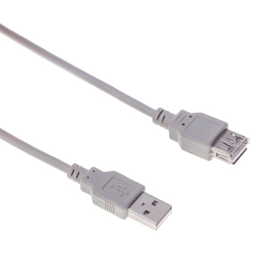Кабель Buro USB A(m) USB A(f) 1.8м (BHP RET USB_AF18) серый (блистер)