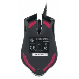 Мышь A4Tech Bloody Q51 черный/рисунок оптическая 6200dpi USB 8but
