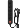 Сетевой фильтр PC Pet AP01006-E-B 1.8м (5 розеток) черный (пакет ПЭ)