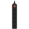Сетевой фильтр PC Pet AP01006-E-B 1.8м (5 розеток) черный (пакет ПЭ)