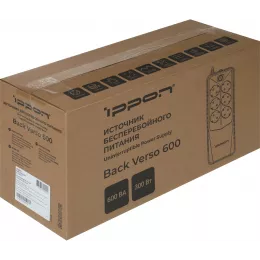Источник бесперебойного питания Ippon Back Verso 600 300Вт 600ВА черный