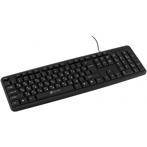 Клавиатура Оклик 180M черный USB (943626) кабель 1.6м