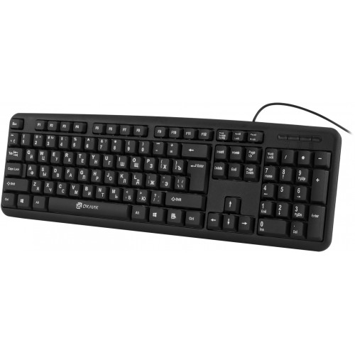 Клавиатура Оклик 180M черный USB (943626) кабель 1.6м