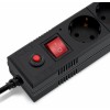 Сетевой фильтр Buro BU-SP3_USB_2A-B 3м (6 розеток) черный (коробка)