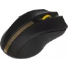 Мышь Оклик 495MW черный/золотистый оптическая 1600dpi беспров. USB для ноутбука 6but (998168)