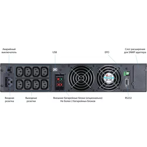 Источник бесперебойного питания Powercom Macan MRT-3000SE 3000Вт 3000ВА черный