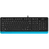 Клавиатура + мышь A4Tech Fstyler F1010 клав:черный/синий мышь:черный/синий USB Multimedia (F1010 BLUE)