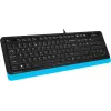 Клавиатура + мышь A4Tech Fstyler F1010 клав:черный/синий мышь:черный/синий USB Multimedia (F1010 BLUE)