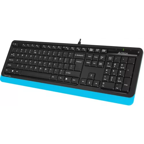 Клавиатура + мышь A4Tech Fstyler F1010 клав:черный/синий мышь:черный/синий USB Multimedia (F1010 BLUE)