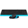 Клавиатура + мышь A4Tech Fstyler F1010 клав:черный/синий мышь:черный/синий USB Multimedia (F1010 BLUE)