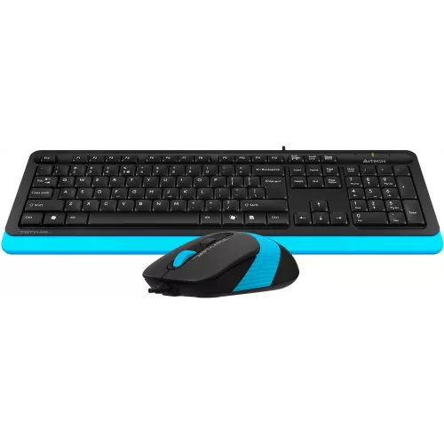 Клавиатура + мышь A4Tech Fstyler F1010 клав:черный/синий мышь:черный/синий USB Multimedia (F1010 BLUE)