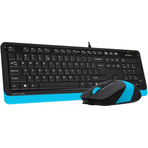 Клавиатура + мышь A4Tech Fstyler F1010 клав:черный/синий мышь:черный/синий USB Multimedia (F1010 BLUE)