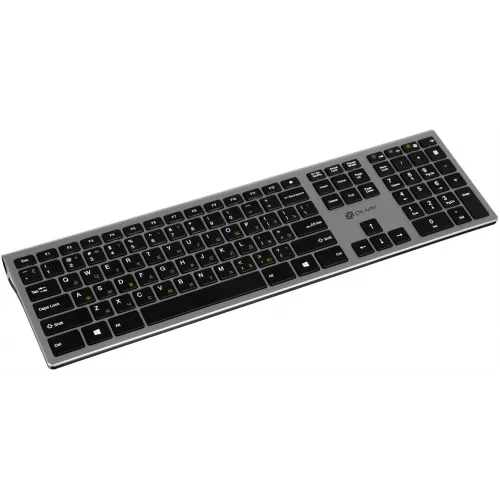 Клавиатура Оклик 890S серый USB беспроводная slim (1196549)