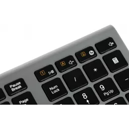 Клавиатура Оклик 890S серый USB беспроводная slim (1196549)