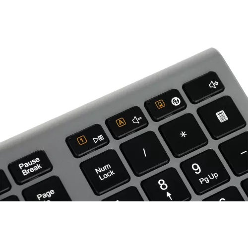 Клавиатура Оклик 890S серый USB беспроводная slim (1196549)