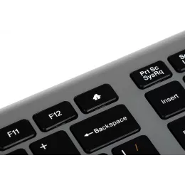 Клавиатура Оклик 890S серый USB беспроводная slim (1196549)