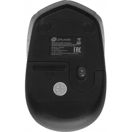 Мышь Оклик 488MW черный/серый оптическая 1600dpi беспров. USB для ноутбука 4but (1196571)