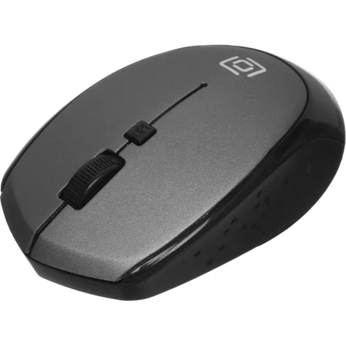 Мышь Оклик 488MW черный/серый оптическая 1600dpi беспров. USB для ноутбука 4but (1196571)