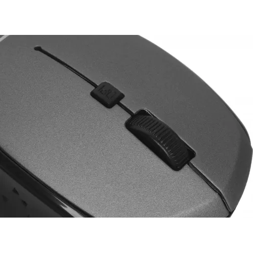 Мышь Оклик 488MW черный/серый оптическая 1600dpi беспров. USB для ноутбука 4but (1196571)