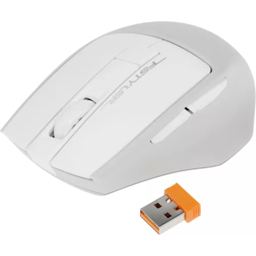 Мышь A4Tech Fstyler FG30S белый/серый оптическая 2000dpi silent беспров. USB 6but (FG30S WHITE)