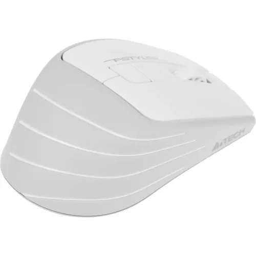 Мышь A4Tech Fstyler FG30S белый/серый оптическая 2000dpi silent беспров. USB 6but (FG30S WHITE)