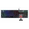 Клавиатура A4Tech B765 механическая серый USB for gamer LED (B765 GREY/NEON (GREEN SWITCH)) кабель 1.8м