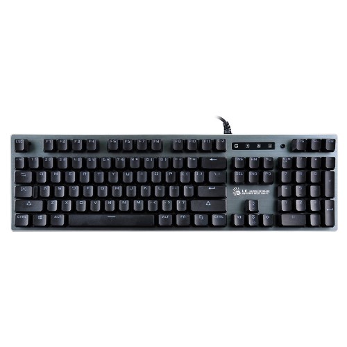 Клавиатура A4Tech B765 механическая серый USB for gamer LED (B765 GREY/NEON (GREEN SWITCH)) кабель 1.8м