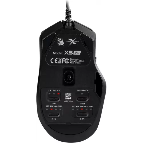 Мышь A4Tech Bloody X5 Max черный оптическая 10000dpi USB 9but