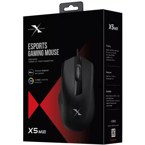 Мышь A4Tech Bloody X5 Max черный оптическая 10000dpi USB 9but