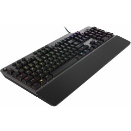 Клавиатура Lenovo K500 RGB механическая черный USB Multimedia for gamer LED (подставка для запястий) (GY40T26479) кабель 1.8м