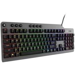 Клавиатура Lenovo K500 RGB механическая черный USB Multimedia for gamer LED (подставка для запястий) (GY40T26479) кабель 1.8м