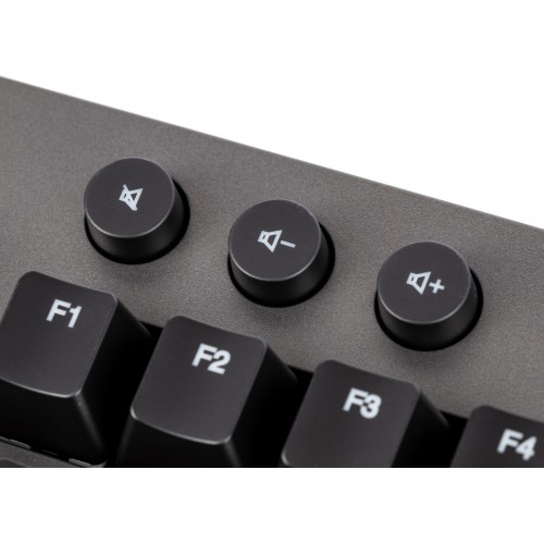 Клавиатура Lenovo K500 RGB механическая черный USB Multimedia for gamer LED (подставка для запястий) (GY40T26479) кабель 1.8м
