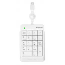 Числовой блок A4Tech FK13 белый USB slim для ноутбука (FK13 USB ( WHITE )) кабель 0.7м