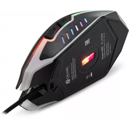 Мышь Оклик 896G черный оптическая 12800dpi USB для ноутбука 5but (1431690)
