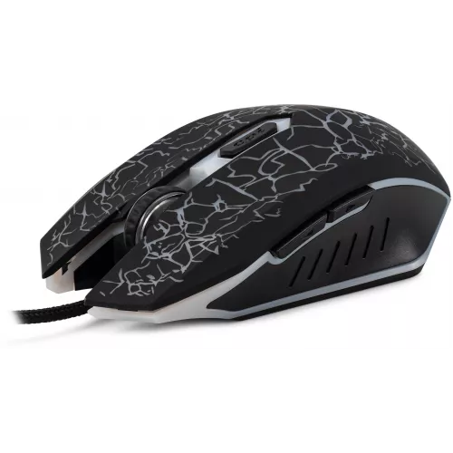 Мышь Оклик 896G черный оптическая 12800dpi USB для ноутбука 5but (1431690)