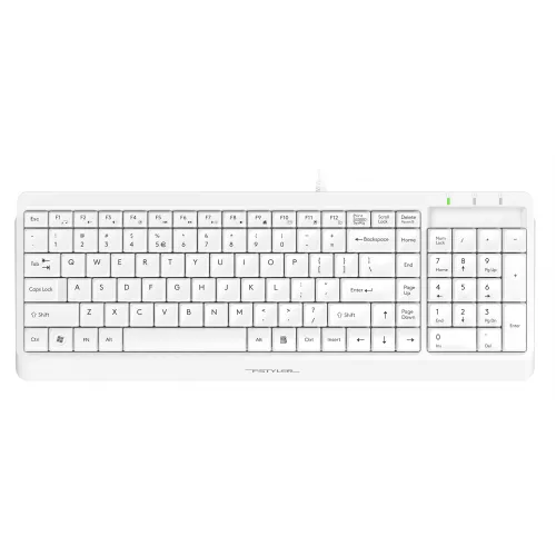 Клавиатура + мышь A4Tech Fstyler F1512 клав:белый мышь:белый USB (F1512 WHITE)