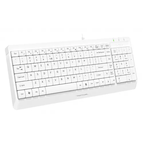 Клавиатура + мышь A4Tech Fstyler F1512 клав:белый мышь:белый USB (F1512 WHITE)