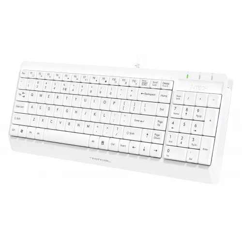 Клавиатура + мышь A4Tech Fstyler F1512 клав:белый мышь:белый USB (F1512 WHITE)