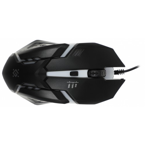 Клавиатура + мышь Defender Glion клав:черный мышь:черный/красный USB LED (45123)