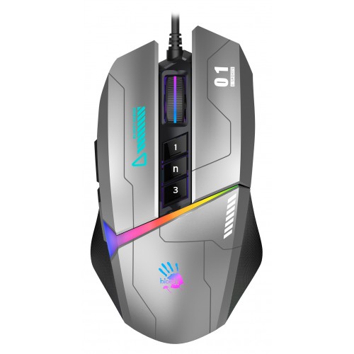 Мышь A4Tech Bloody W60 Max Gun серый/черный оптическая 10000dpi USB 10but