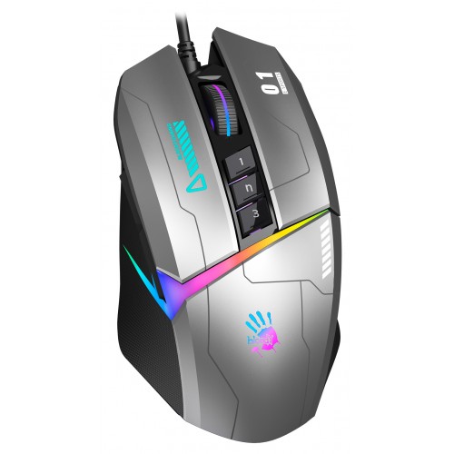 Мышь A4Tech Bloody W60 Max Gun серый/черный оптическая 10000dpi USB 10but