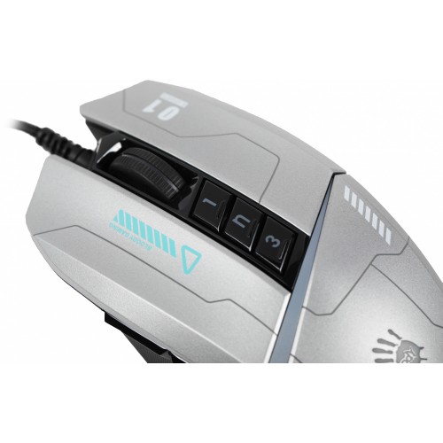 Мышь A4Tech Bloody W60 Max Gun серый/черный оптическая 10000dpi USB 10but