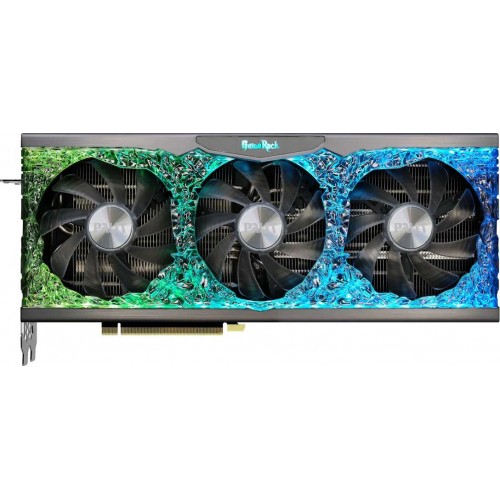 Видеокарта Palit PCI-E 4.0 PA-RTX3070 GAMEROCK 8G V1 LHR NVIDIA GeForce RTX 3070 8Gb 256bit GDDR6 1500/14000 HDMIx1 DPx3 HDCP Ret