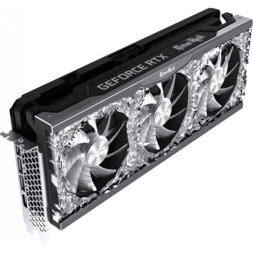 Видеокарта Palit PCI-E 4.0 PA-RTX3070 GAMEROCK 8G V1 LHR NVIDIA GeForce RTX 3070 8Gb 256bit GDDR6 1500/14000 HDMIx1 DPx3 HDCP Ret