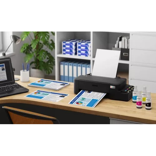 Принтер струйный Epson L121 (C11CD76414/413/505/504) A4 черный