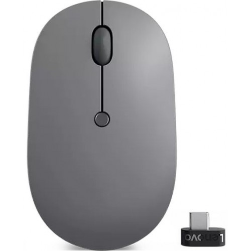Мышь Lenovo Go серый оптическая 2400dpi беспров. USB-C для ноутбука 3but (GY51C21210)
