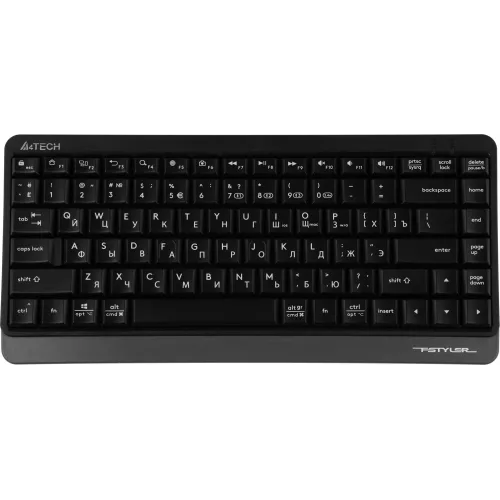 Клавиатура A4Tech FBK11 черный/серый USB беспроводная BT/Radio slim (FBK11 GREY)