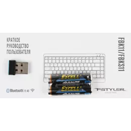Клавиатура A4Tech FBK11 черный/серый USB беспроводная BT/Radio slim (FBK11 GREY)