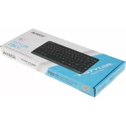 Клавиатура A4Tech FBK11 черный/серый USB беспроводная BT/Radio slim (FBK11 GREY)